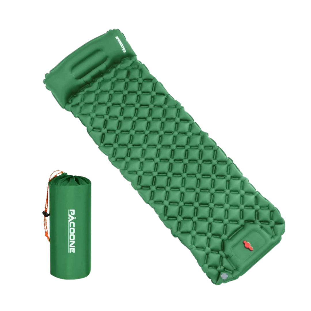 Camping Sleeping Pad Built-In Pillow